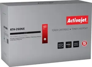 Activejet ATH-260NX toner (replacement for HP CE260X; Supreme; 17000 pages; black)