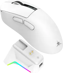 WHITE SHARK bežični gaming miš WGM-5023 GAWAIN 12.000dpi bijeli