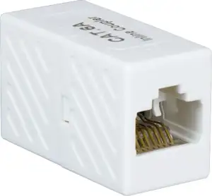 Spojnica RJ45 Ž -> RJ45 Ž 1:1, Cat.6a UTP, slim, bijela