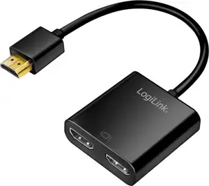 HDMI Splitter 2 Port, 4K@60Hz, s napajanjem, EDID, USB napajanje, IR, na kabelu 0,13 m