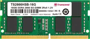 16GB SO PC 2666 CL19 Transcend TSModul. TS2666HSB-16G