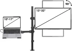 Manhattan nosač za monitor i NB,13''-32'', do 8kg