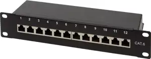 STP prespojni panel Cat.6, 12-Port, 10