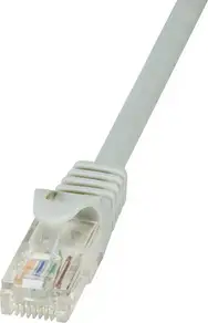 U/UTP prespojni kabel Cat.6 PVC CCA AWG26, sivi, 0,15 m