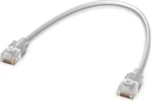 Ubiquiti UACC-Cable-Patch-EL-0.15M-W networking cable Translucent, White Cat6