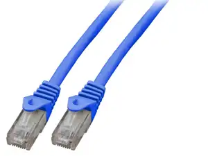 U/UTP prespojni kabel Cat.6 PVC CCA AWG24, plavi, 10,0 m