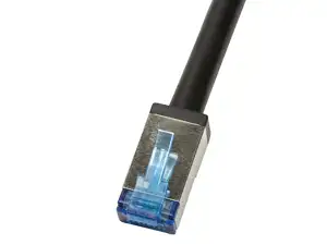 S/FTP prespojni kabel Cat.6a PE Outdoor Cu AWG26, crni, 7,5 m