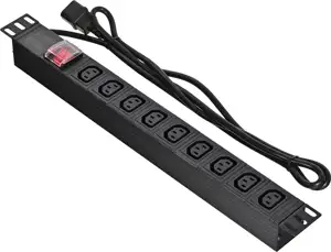 Alantec PZ010 power extension 1.8 m 9 AC outlet(s) Indoor Black