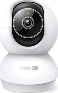 Tapo C250 Pan/Tilt AI Home Security Wi-Fi Camera, 4K 8MP resolution, Smart AI Detection, microSD up to 512GB, Two-Way Audio, Night Vision up to 40ft