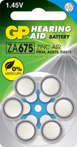 GP baterije ZA675F-ELTD6 Zinc Air Button