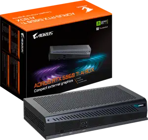 GIGABYTE Video Card NVidia AORUS RTX 5060 Ti AI BOX, GeForce RTX 5060 Ti 16GB, Thunderbolt 5 plug and play, 1x Thunderbolt 5, 3x USB 3.2 Gen 2, 3x DP 2.1b, 1x HDMI 2.1b