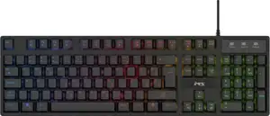 Tipkovnica MS Elite K-501C, membranska gaming, žičana, 105 tipki, RGB, crna