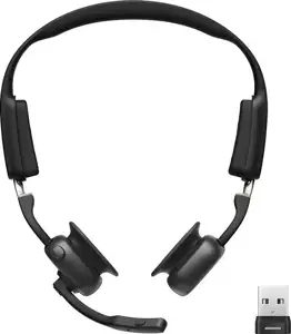 Slušalice Shokz OpenMeet bežične Bluetooth Bone Conduction s USB-A adapterom, crne, C610-AA-BK-EU-000