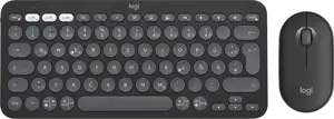 Logitech Wireless KeyboardMouse Pebble 2 Combo graphite