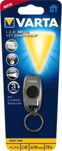 LED svjetiljka Varta Metal Key Chain Light 15 lm, 2x CR2016, srebrna