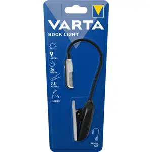 LED svjetiljka Varta Book Light, 9 lm, 2x CR2032, crno-srebrna