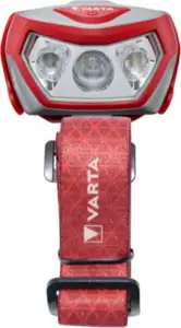 Naglavna LED svjetiljka Varta Outdoor Sports H20 Pro 200 lm, 3x AAA, crveno-siva