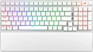 Keyboard ASUS ROG Strix Scope II 96 Wireless, White, ROG NX Snow, PBT, RGB, USB, US