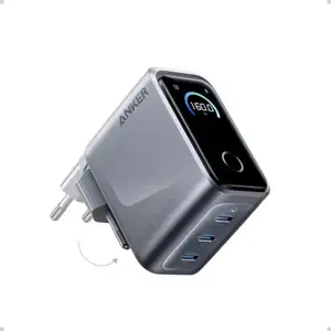 Anker Prime 160 W GaN 3-port charger, smart display, black
