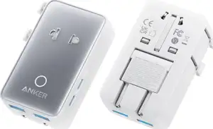 Anker Nano Travel Adapter 5in1, 20W, white