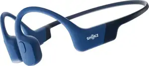 Slušalice Shokz OpenRun bežične Bluetooth sportske Bone Conduction s trakom oko vrata, plave