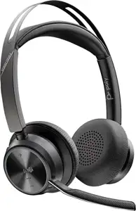 Poly Voyager Focus 2 On-Ear Headset with Charging Station