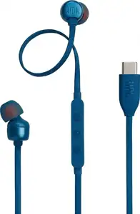 JBL Tune 310C, In-Ear Wired USB-C Headphone with High Resolution blue