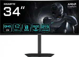 GIGABYTE Curved LED-Display GS34WQCA - 86.4 cm (34) - 3440 x 1440 UWQHD