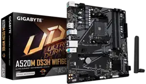 GIGABYTE Mainboard A520M DS3H WIFI6E - Micro ATX - Socket AM4 - AMD A520