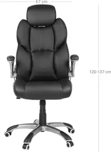 SONGMICS office chair, black, OBG65BK