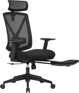 SONGMICS office chair, black, OBN61BKV1