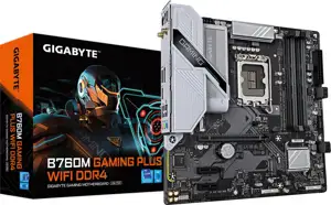 Gigabyte B760M GAMING PLUS WIFI DDR4 - motherboard - micro ATX - LGA1700 Socket - B760