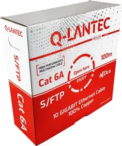 Q-LANTEC S/FTP cat.6A network cable, twisted pair, LSOH