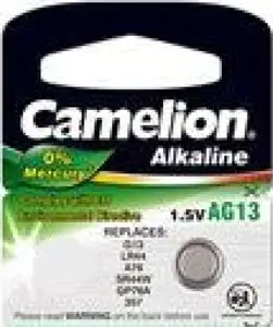 Baterija alkalna Camelion 1.5V AG13 LR44 bez žive 1 kom