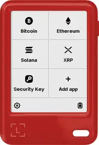 Ledger Nano Gen5 - The playful touchscreen signer (Cherry Red)