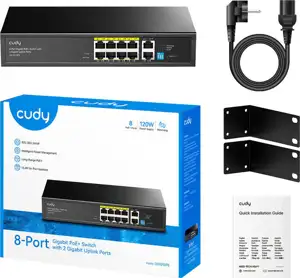 8P Cudy GS1010PE PoE+