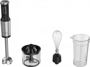 Hand Blender, 1200W in CB, Black, Tiger Teeth Cutter, Whisk, Food Processor, Cup