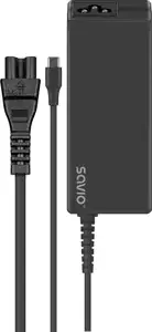 Savio ZA-01 mobile device charger Netbook, Laptop, Smartphone, Telephone Black AC Indoor