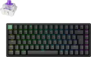 Tipkovnica Keychron K2H-J1-UK Black RGB75% Layout/BT/2.4GHzNebula Sw/Gateron 2.0 Mag Swch