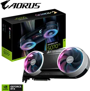 GIGABYTE AORUS GeForce RTX 5070 Ti INFINITY 16G Graphics Card, 16GB GDDR7, PCI-E 5.0