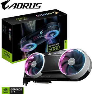 GIGABYTE AORUS GeForce RTX 5080 INFINITY 16G Graphics Card, 16GB GDDR7, PCI-E 5.0