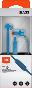JBL T110E, in-ear slušalice s mikrofonom i upravljanjem s jednom tipkom, plave