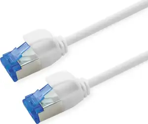 Roline S/FTP (PiMF) Data Center mrežni kabel, Cat.6A (Class EA), slim, LSOH, tangle free, 0.5m, bijeli