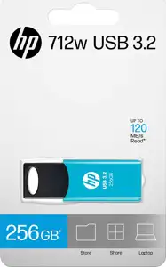 STICK HP 256GB 712w Blue USB 3.2 Flash Drive