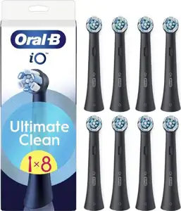 Zamjenske glave za električnu četkicu Oral-B iO Ultimate Clean, 8 kom, crne