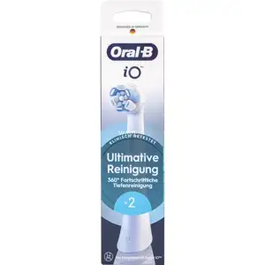 Zamjenske glave za električnu četkicu Oral-B iO Ultimate Clean, 2 kom, bijele