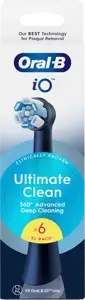 Zamjenske glave za električnu četkicu Oral-B iO Ultimate Clean, 2 kom, crne