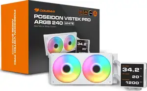 COUGAR CPU Wasserkühlung Poseidon Vistek Pro 240,ARGB,Weiß