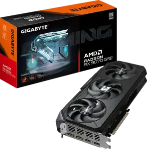 GIGABYTE Video Card AMD Radeon RX 9070 GRE GAMING OC 12G, 12GB GDDR6, 192bit, HDMI, DP