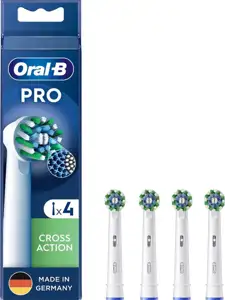 Zamjenske glave za električnu četkicu Oral-B Pro CrossAction, 4 kom, bijele